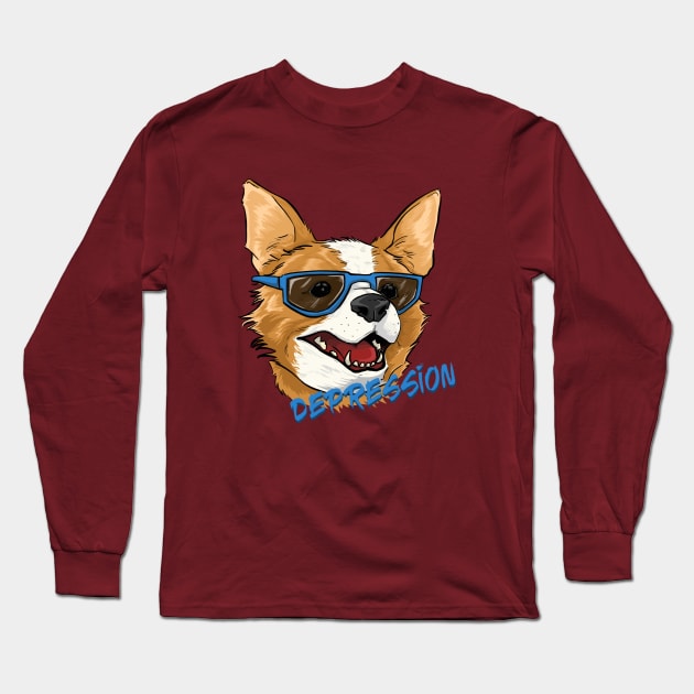 Feel Good Pup Long Sleeve T-Shirt by cmurdurr